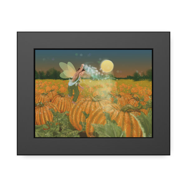 Pumpkin Fairy Framed Paper Posters