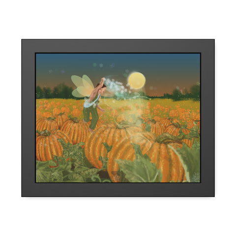 Pumpkin Fairy Framed Paper Posters