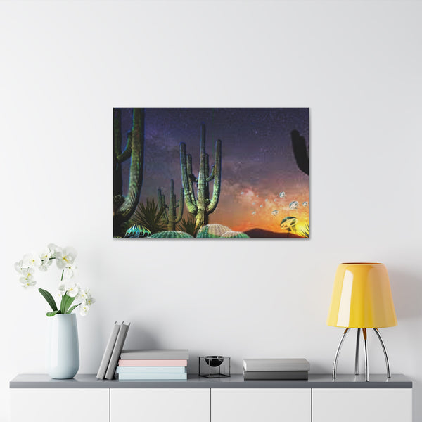 Cactus Glow Canvas Gallery Wraps