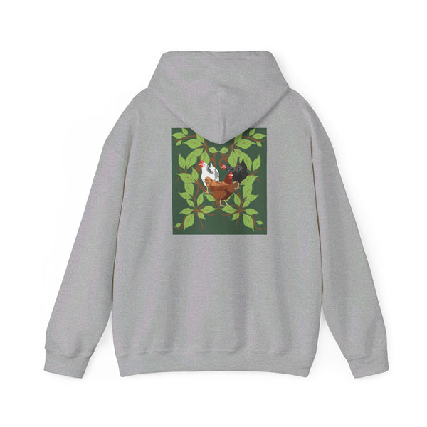 Three French Hens  Unisex Heavy Blend™ Hooded Sweatshirt