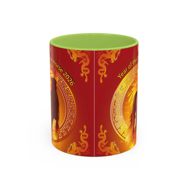 Year of the Fire Horse Coffee Mug – 2026 Chinese Zodiac Accent Mug