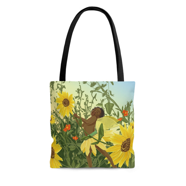 Sunflower Fairy AOP Tote Bag