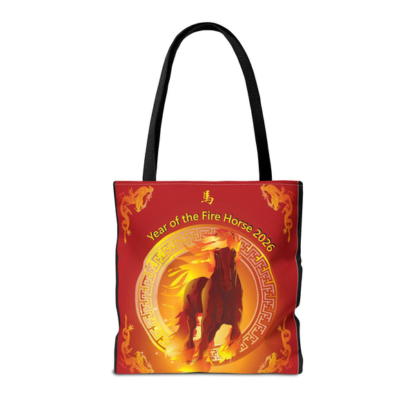 Fire Horse Year Tote Bag – 2026 Lunar New Year Zodiac Tote