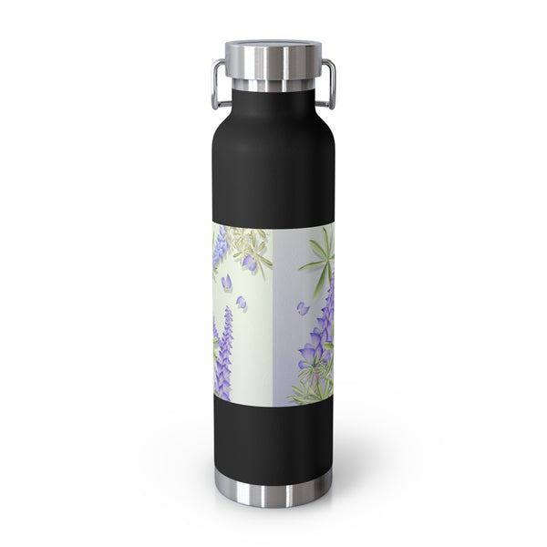 Lupins Copper Vacuum Insulated Bottle, 22oz