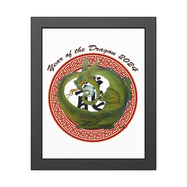 Lunar Dragon Framed Paper Posters