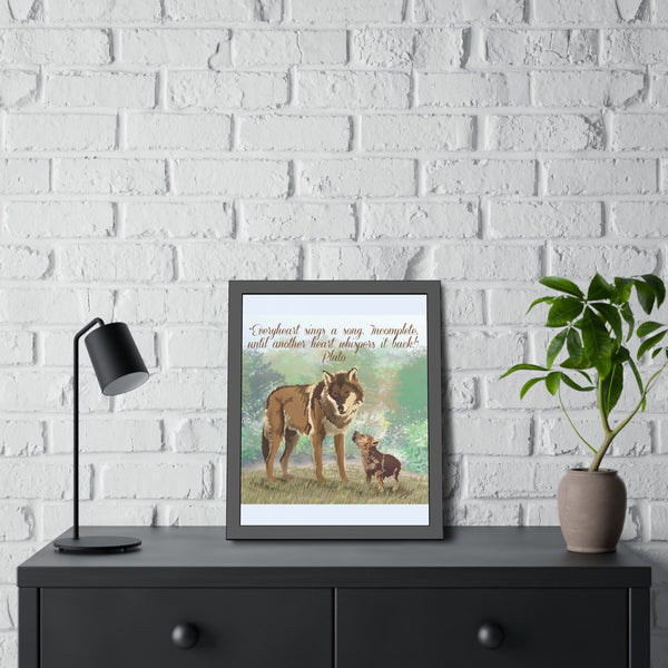 Sing Love Framed Paper Posters