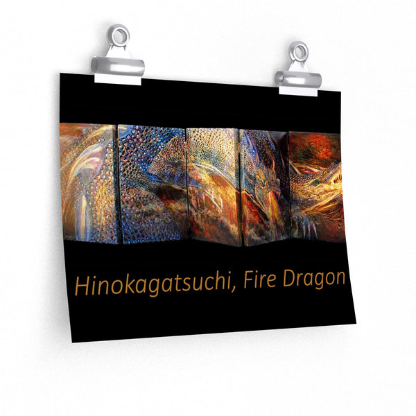 Fire Dragon Premium Matte horizontal posters
