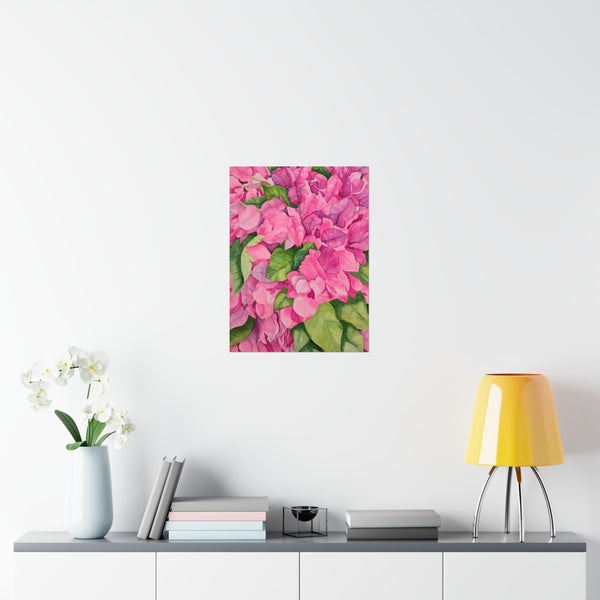 Pink Flowers Premium Matte vertical posters