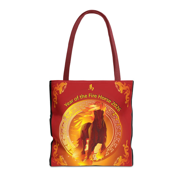 Fire Horse Year Tote Bag – 2026 Lunar New Year Zodiac Tote