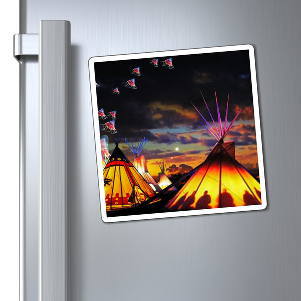 Glowing Teepees Magnet