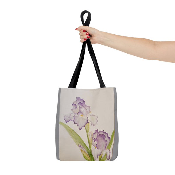 Purple Iris AOP Tote Bag