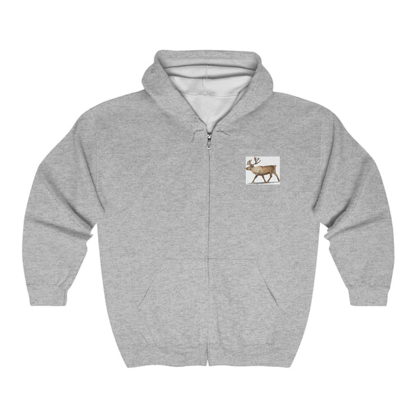 Reindeer Unisex Heavy Blend™ Full Zip Hooded Sweatshirt