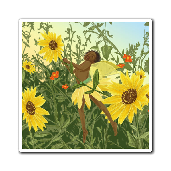 Sunflower Fairy Magnet