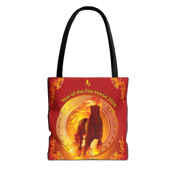 Fire Horse Year Tote Bag – 2026 Lunar New Year Zodiac Tote