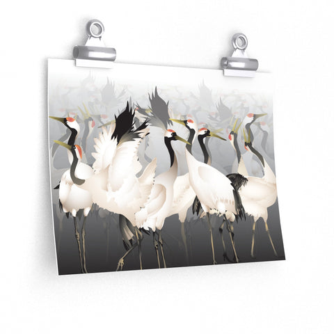 Lucky Cranes Premium Matte horizontal posters