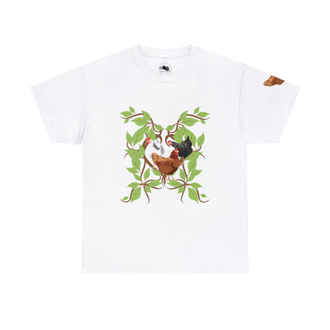 Three French Hens Unisex Heavy Cotton Tee