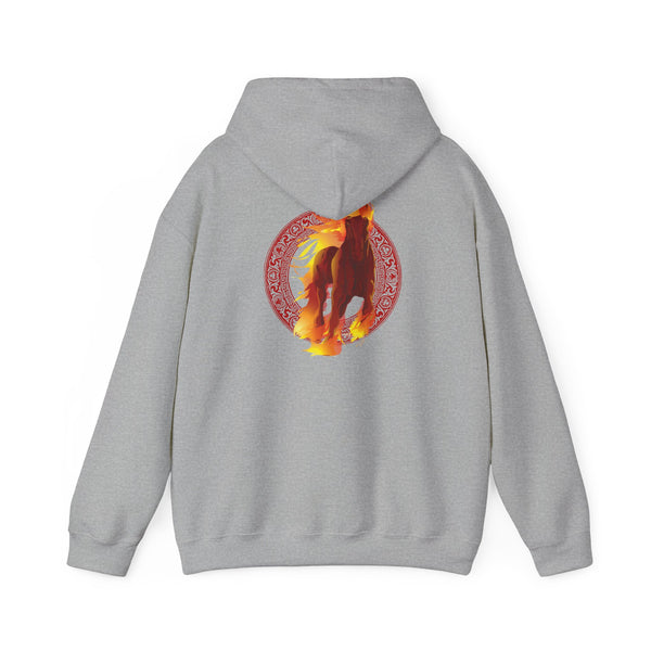 Lunar New Year of the Fire Horse Graphic Hooded Sweatshirt