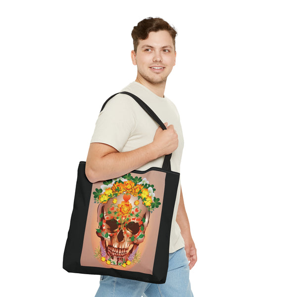 Dia de Muertos with Marigolds AOP Tote Bag