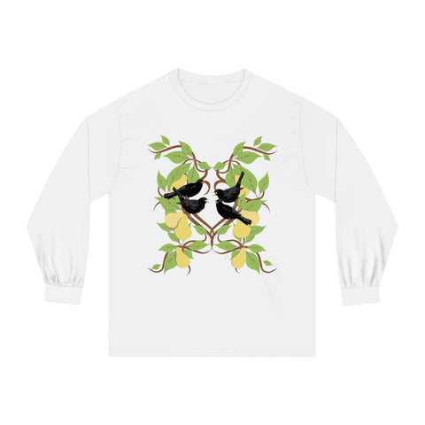 Four Colly Birds of Christmas Unisex Classic Long Sleeve T-Shirt