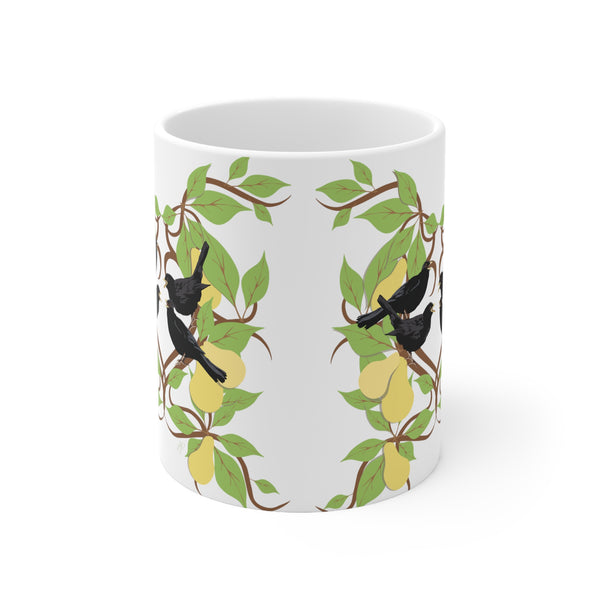 Four Colly Birds Christmas Ceramic Mug 11oz