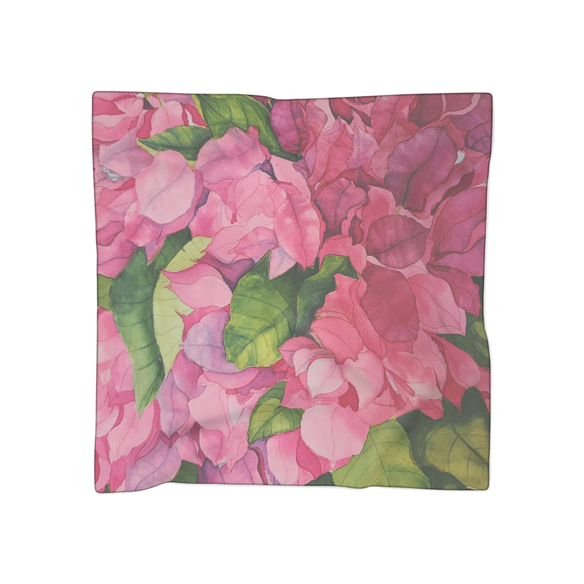 Pink Bougainvillea Poly Scarf