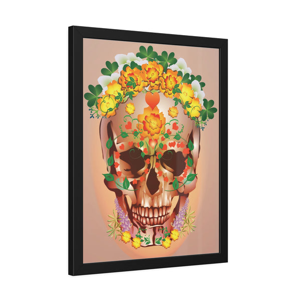 Dia de Muertos with Marigolds Framed Paper Posters