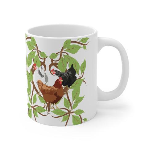 Three French Hens Ceramic Mug 11oz