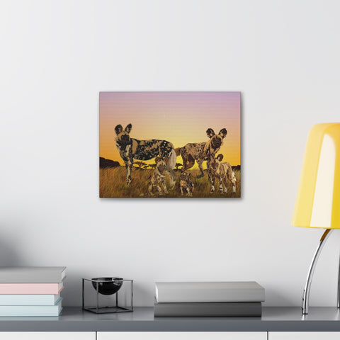 Wild Painted Dogs Gallery Wraps