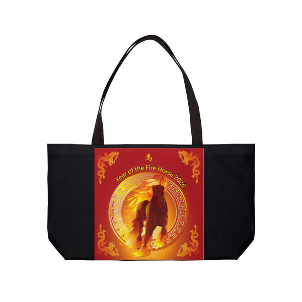 Year of the Fire Horse Tote Bag — Lunar New Year Weekender Tote