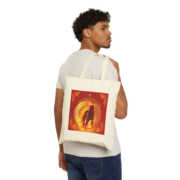 Tote Bag —Lunar New Year of the Fir Horse Canvas Tote
