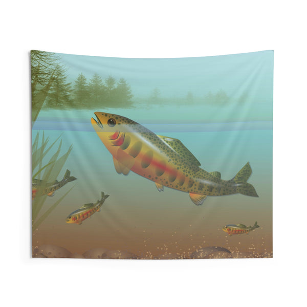 Golden Trout Indoor Wall Tapestries