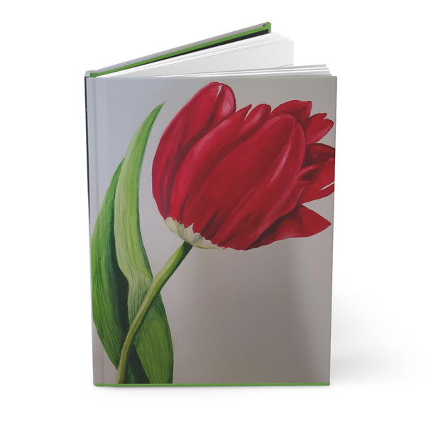 Red Tulip Hardcover Journal Matte