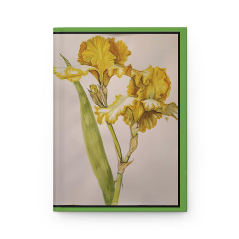 Yellow Iris Hardcover Journal Matte