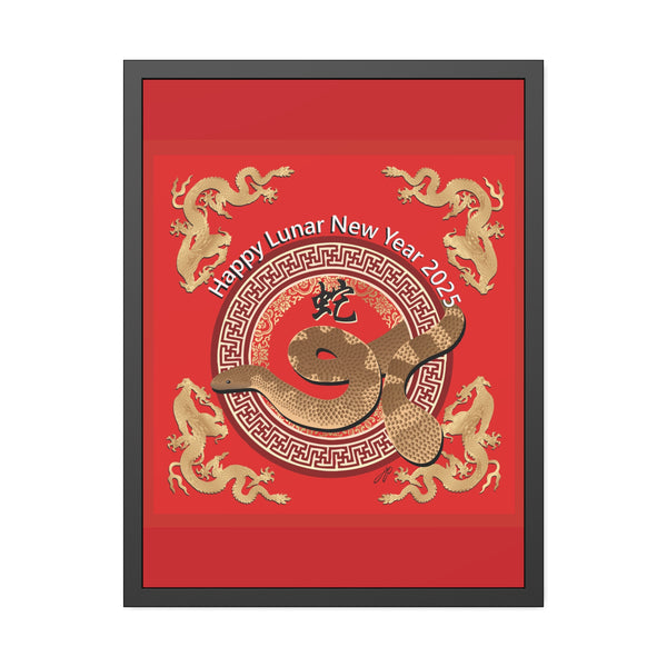 Lunar Year of the Snake Framed Paper Posters