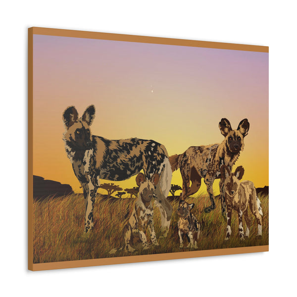 Wild Painted Dogs Gallery Wraps