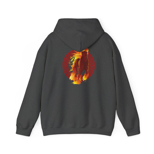 Lunar New Year of the Fire Horse Graphic Hooded Sweatshirt