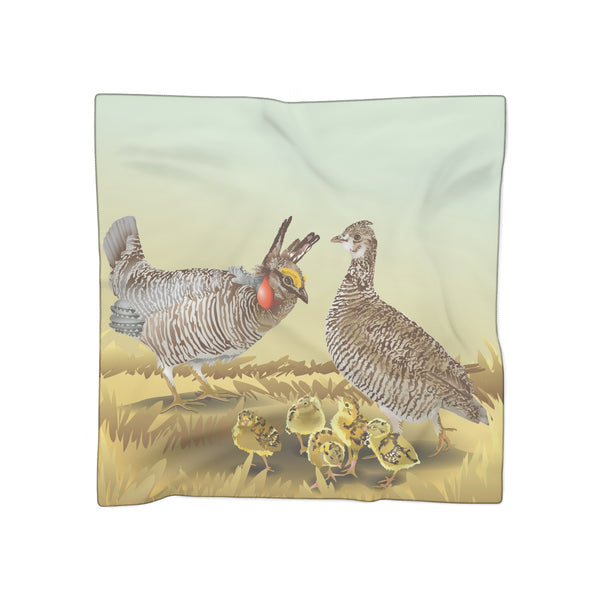 Lesser Prairie Chicken Poly Scarf