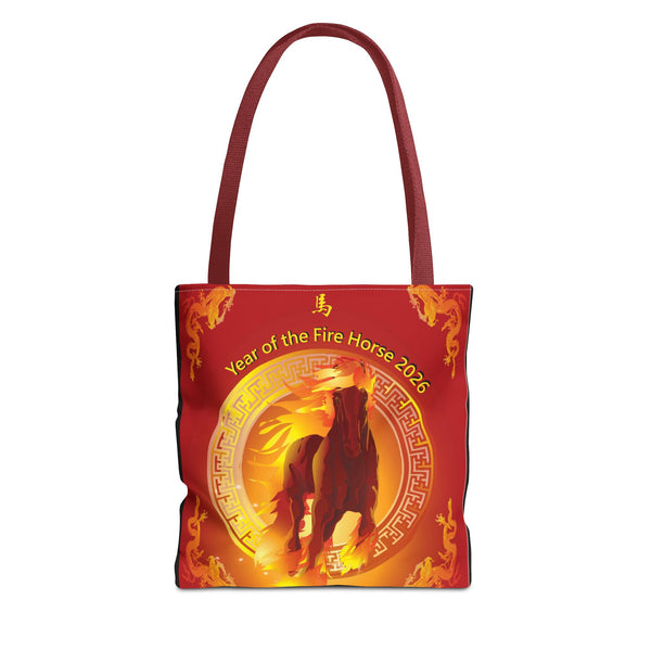 Fire Horse Year Tote Bag – 2026 Lunar New Year Zodiac Tote