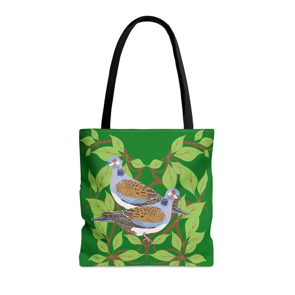 Two Turtle Doves Birds of Christmas Tote Bag