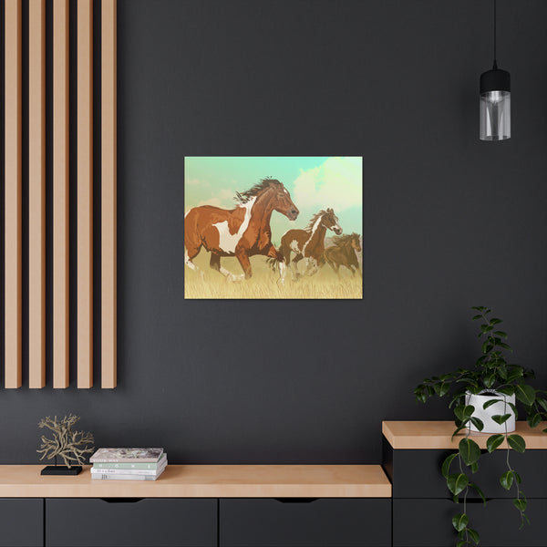 Wild Mustangs Gallery Wraps