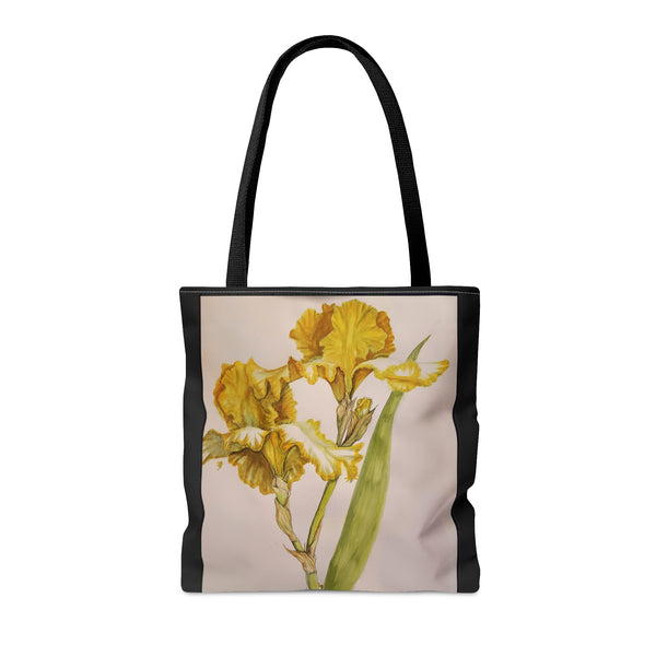 Yellow Iris AOP Tote Bag