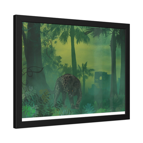 Jungle Panther Framed Paper Posters