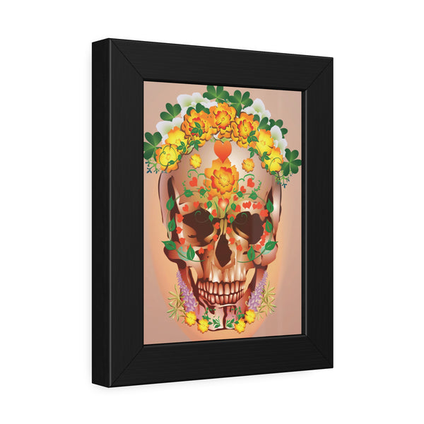 Dia de Muertos with Marigolds Framed Paper Posters