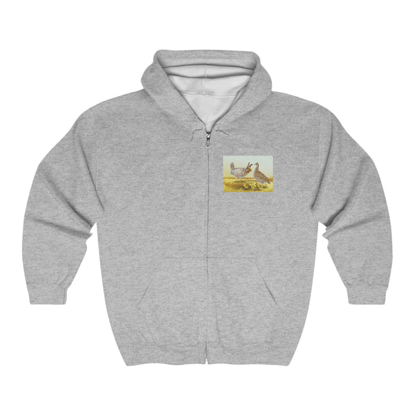 Lesser Prairie Chicken Unisex Heavy Blend™ Full Zip Hooded Sweatshirt