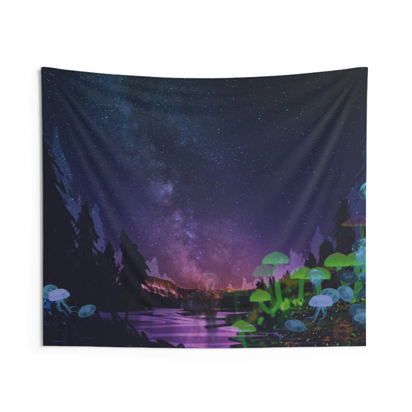 Forest Lake Indoor Wall Tapestries