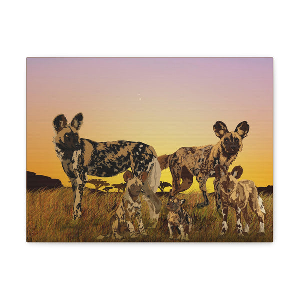 Wild Painted Dogs Gallery Wraps