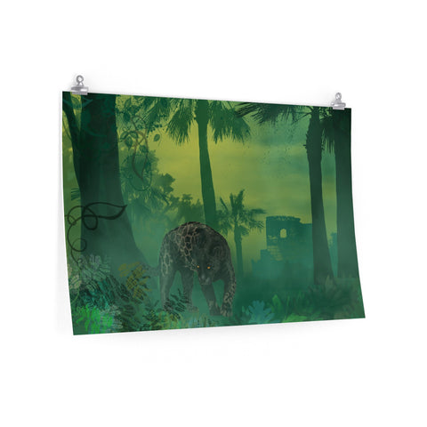 Jungle Panther Premium Matte horizontal posters