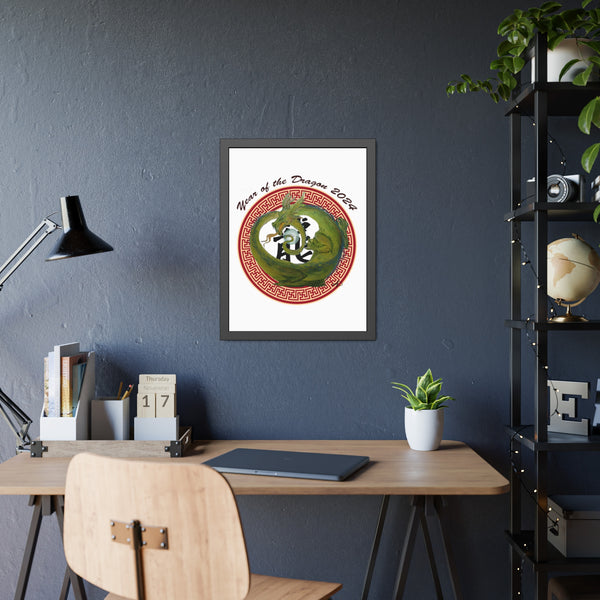 Lunar Dragon Framed Paper Posters