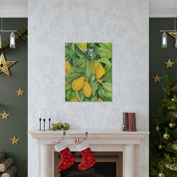 Watercolor Lemons 2 Canvas Gallery Wraps