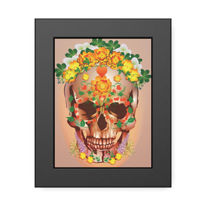 Dia de Muertos with Marigolds Framed Paper Posters